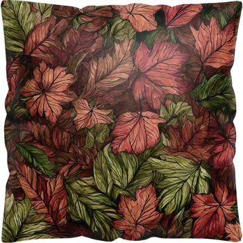 Polštář POVLEČENÍ NA POLŠTÁŘ 40x40 cm VELUR DEKORATIVNÍ SAMETOVÉ PODZIMNÍ