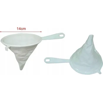 Cedník a síto SÍTKO NA CEZENÍ MLÉKA LÁTKOVÝ SÁČEK 14 cm