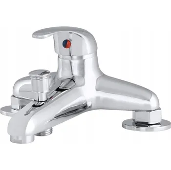 Vodovodní baterie Vanová baterie páková, montáž na okraj vany Granitan ALFA stříbrná