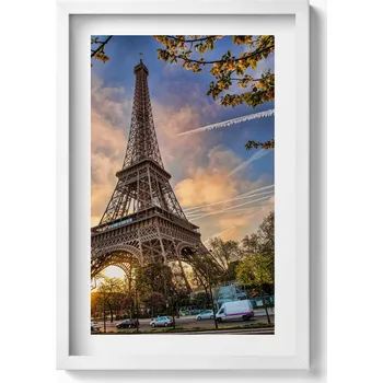 Obraz Dekorativní nástěnný obraz do obýváku kuchyně Eiffelova věž v Paříži 40x60 cm