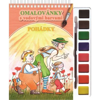 omalovánky Pohádky - Omalovánky s vodovými barvami a štětcem