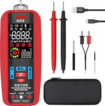 Multimetr Digitální multimetr měřič napětí proudu odporu NCV VFC Bside A5X