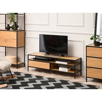 Televizní stolek Mebel Partner Soren Rtv (dub + černá)