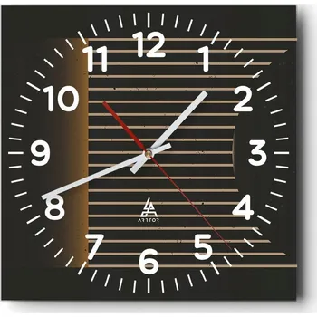 Hodiny Nástěnné hodiny do obýváku 40x40 Abstrakce Tiché hodiny Skleněné hodiny Bez hlučnosti