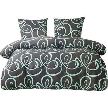 Povlečení POVLEČENÍ BAVLNA 160x200 BAVLNA 100 3 Č. SADA POVLEČENÍ 2 POVLAKY NA POLŠTÁŘE MÁTA ŽLUTÉ