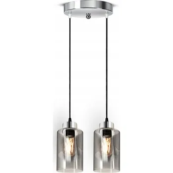 Závěsné stropní svítidlo CHROM Skleněné trubice 540-EZ2 LED E27