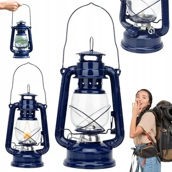 Obraz OLEJOVÁ LAMPA RETRO ANTIQUE VINTAGE LUCERNA SVÍTILNA 24cm VELKÁ