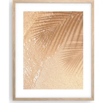 Obraz Obraz plakát na zeď v rámu světlý dub 40x50 abstrakce plakáty do obývacího pokoje