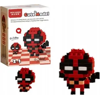 ostatní stavebnice STAVEBNICE DEADPOOL POSTAVA FIGURKA Z KOMIKSU PUZZLE 3D PANÁČEK SUPER HRDINA 83