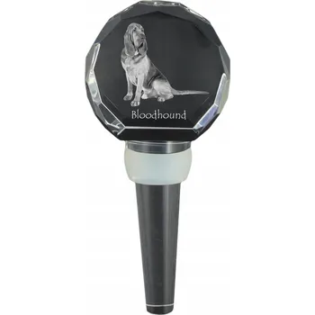 Bloodhound korková zátka na láhev s fotografií, personalizovaná zátka na víno