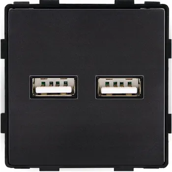 Elektrická zásuvka USB zásuvka do zdi MIUUN černá