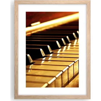 Obraz Obraz plakát v rámu světlý dub do obýváku 30x40 hudba plakáty na zeď