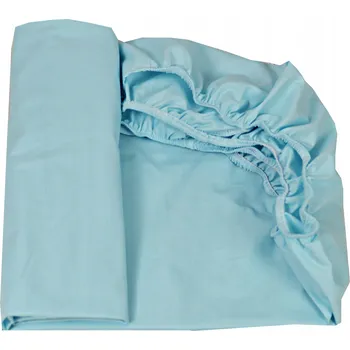 Prostěradlo PROSTĚRADLO S GUMOU DO POSTÝLKY 120X60 BAVLNA SVĚTLE TYRKYSOVÁ