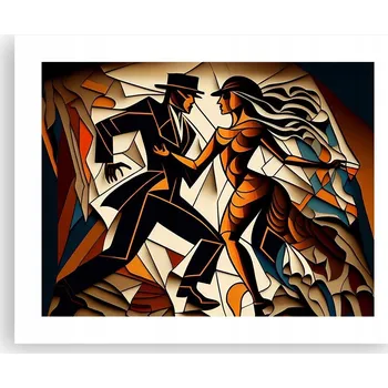 Obraz Obraz plakát na zeď bez rámu 50x40 kubismus foto plakáty obývací pokoj ložnice