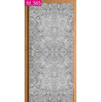 Fototapeta FOTOTAPETA SAMOLEPÍCÍ TAPETA NA DVEŘE JEMNÝ ŠEDÝ VZOR