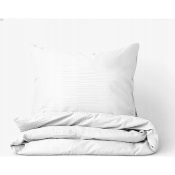 Povlečení Hotelové povlečení damašek 140x200cm 1x 70x80 zip STRIPS 4 mm