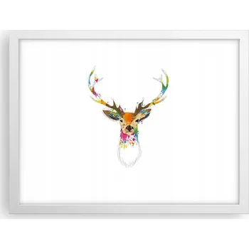 Obraz Obraz plakát v bílém rámu do obýváku 40x30 abstrakce foto na zeď