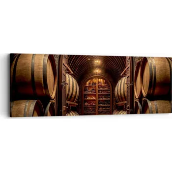 Obraz Obraz na plátně do obýváku ložnice 90x30 víno foto obrazy na zeď canvas