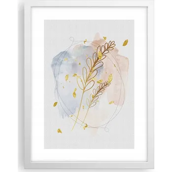 Obraz Obraz plakát v bílém rámu do obýváku 30x40 světlý foto plakát na zeď