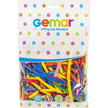 Balónek Balónky D2 Latexové Trubičky pro Modelování Italské Classic Mix 100 ks Gemar