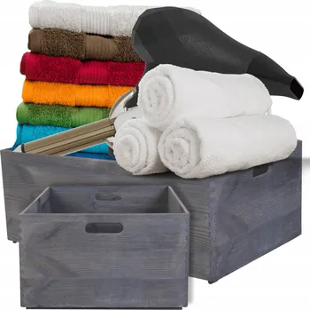 Obraz Dřevěná truhla na decoupage, borovicová bedna 60x40 cm, masivní, plné dno