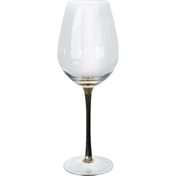 Sklenice Skleničky na bílé víno, skleničky na červené víno, skleničky na vodu Dekor-Pap bezbarvá, černá, žlutá 400ml 1 ks