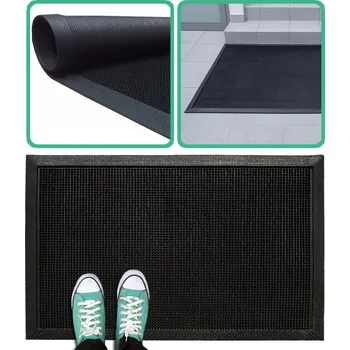 Rohožka GUMOVÁ ROHOŽKA PŘED DVEŘE S KOLÍKY VENKOVNÍ | 60x100 cm