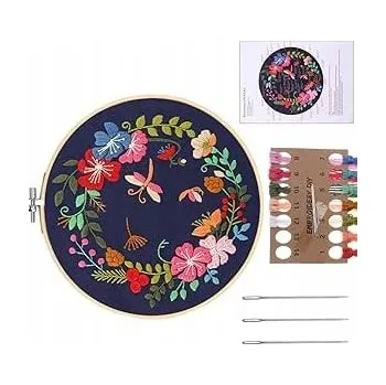 Obraz Sada na vyšívání a šití KVĚTIN A ROSTLIN, ruční práce, křížková výšivka