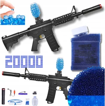 PUŠKA SAMOPAL AUTOMAT NA GELOVÉ KULIČKY SADA + ZÁSOBA KULIČEK 20000