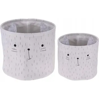 úložný prostor na hračky Koše na hračky Home Styling Collection HZ1990520 šedé 2 ks