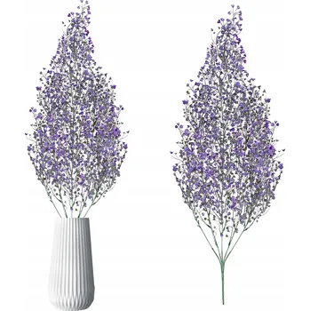 umělá květina SADA UMĚLÉ KVĚTY DEKORATIVNÍ GIRLANDA JAKO ŽIVÉ BŘEČŤAN 2KS 80CM