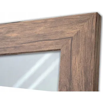 Zrcadlo Zrcadlo v širokém rámu 80x60, staré dřevo