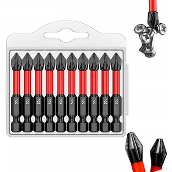 Bit SADA RÁZOVÝCH BITŮ PRO AKU ŠROUBOVÁK, BITY PH2 10 Ks, 50 mm