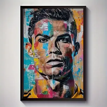 Obraz Ronaldo Plakát A3 v rámu Ellivex 30 cm x 40 cm Cristiano Ronaldo