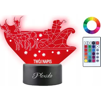 Lampička Noční lampa Plexido vícebarevná