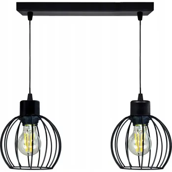 Závěsné stropní svítidlo lustr 2x drát KOULE