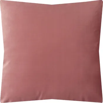 Polštář Růžový sametový polštář 45 cm - Dekorační povlak