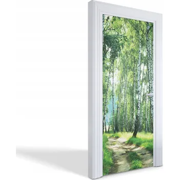 Fototapeta Dekorativní fólie samolepící na dveře skříně, nábytek Břízový les 85x205 cm