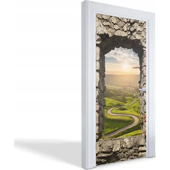 Fototapeta Samolepící fototapeta na dveře nebo skříň Pohled z okna 95x205 cm