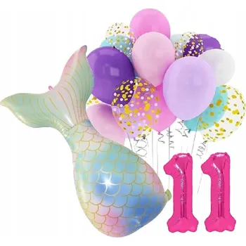 Balónek BALÓNKY sada na 11. narozeniny MOŘSKÁ PANNA