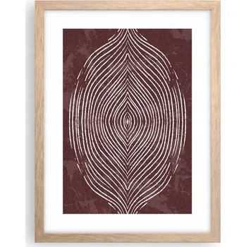 Obraz Obraz plakát v rámu světlý dub do obýváku 30x40 boho foto plakáty na zeď