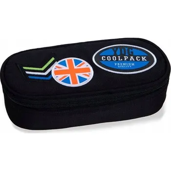 Penál PENÁL COOLPACK ČERNÝ S NÁŠIVKAMI CAMP