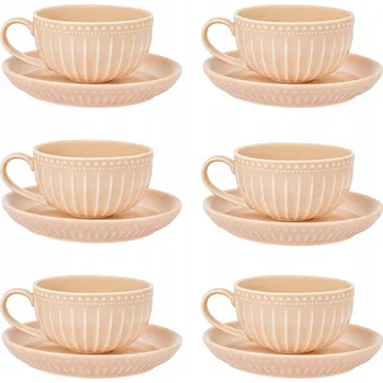 SIA HOME Mosaique Béžový keramický Šálek 250 ml 6 ks