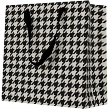 Dárková taška Dárková taška PEPITKA černo-bílá vel. S