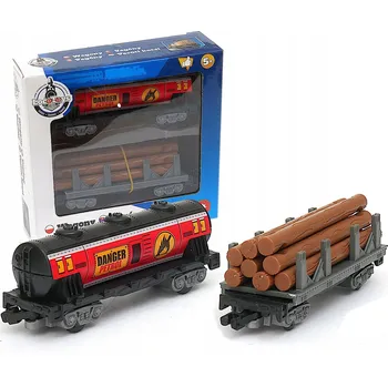 Vláček a vláčkodráha Loco Toys - Dva vagóny