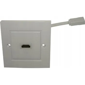 Elektrická zásuvka Zásuvka 1*HDMI zapuštěná do zdi s kabelem, evropský typ