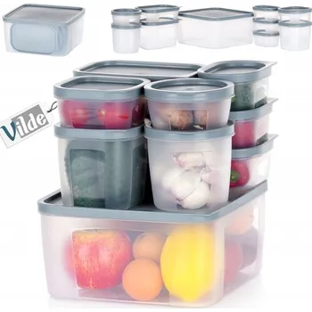 Dóza na potraviny 10x Kuchyňské dózy na potraviny - sada dóz na uskladnění