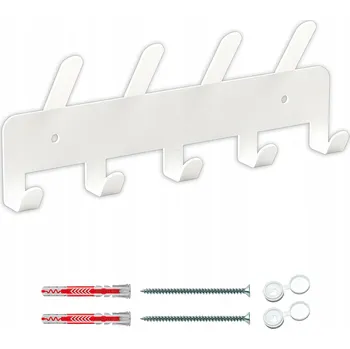 Věšák Šatní ramínko kovový Domer bílý