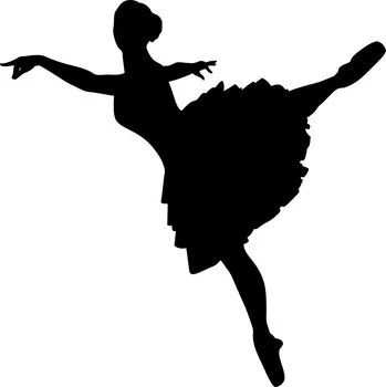 Samolepící dekorace Samolepka na stěnu SPORT Baletka tanečnice 50 cm