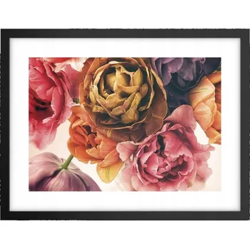 Obraz Obraz plakát v černém rámu do obýváku 40x30 květiny foto plakáty na zeď